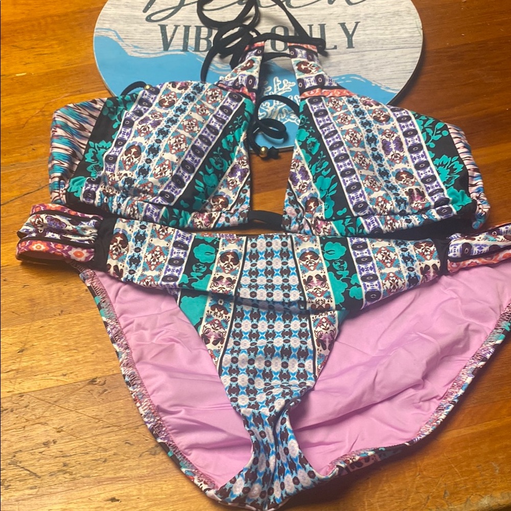 Nanette Lepore Multicolor Patterned Bikini